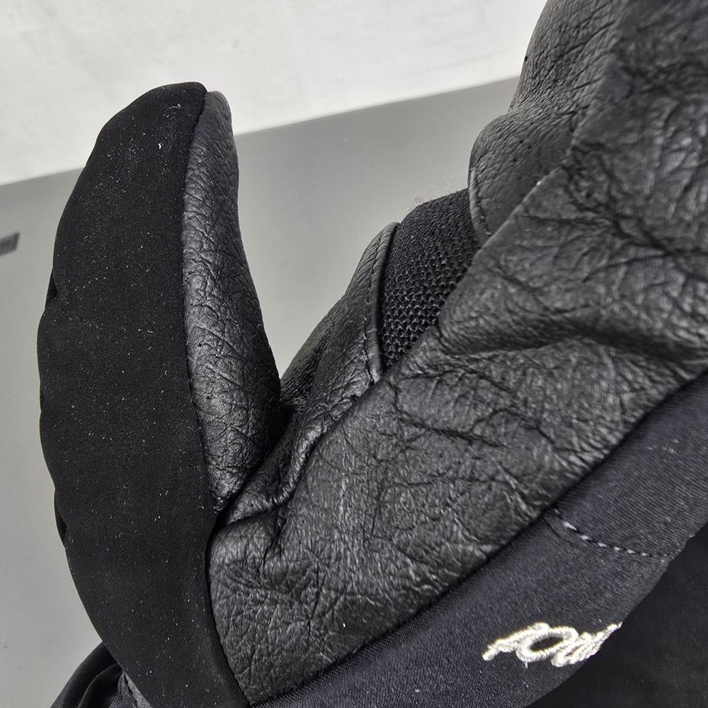 Marmot Primaloft Insulated Mittens Black Leather Palm Winter Snow Gloves Women S - Picture 4 of 15